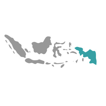republic of indonesia map vector 