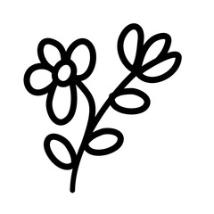 flower lines art vector 