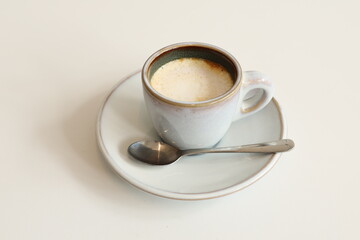 cup of coffee on the table