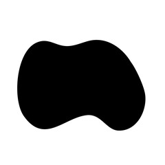 Black organic shape vector 