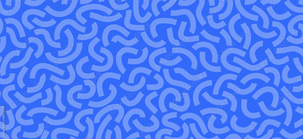 Poster curved lines isolated on blue background. abstract background
