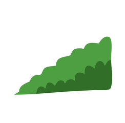 green cartoon bush vector 
