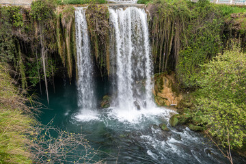 Upper Duden Waterfalls in Antalya, Turkey.