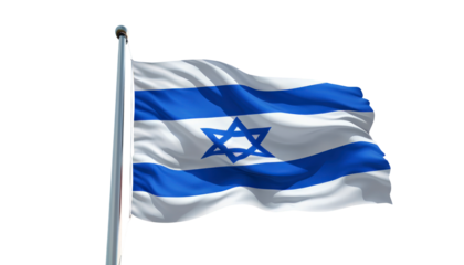 israel flag isolated