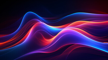 Neon lines artistic background