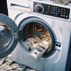 Money Laundering - obrazy, fototapety, plakaty