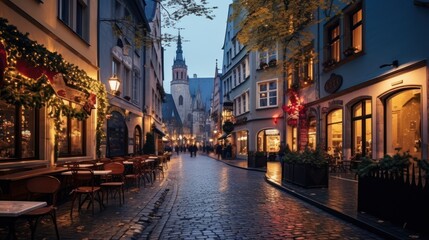 Fototapeta na wymiar Beautiful views of European streets