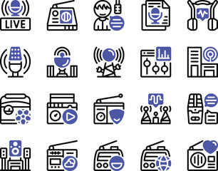 Internet Radio Icons