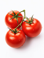 Tomato Studio Shot Isolated on Clear Background, Food Photography, Generative AI