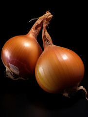 Onion Studio Shot Isolated on Clear Background, Food Photography, Generative AI