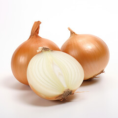 Onion Studio Shot Isolated on Clear Background, Food Photography, Generative AI