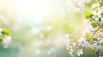 Fototapeta na wymiar Spring background blur holiday wallpaper. beautiful bokeh spring background