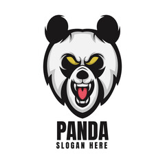 Head Panda Mascot Logo
