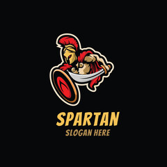 Illustration Spartan Mascot Logo