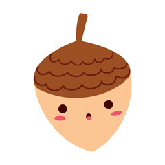 autumn kawaii acorn