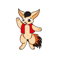 Make a Professional Cartoon Funny Fox Vector
