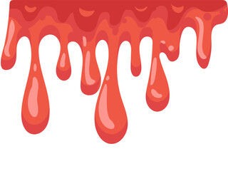 red paint dripping illustration vector design 