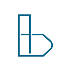 Monogram initial b letter mark logo design. Monogram design vector b logo. Monogram initial letter mark b logo. Design simple b monogram