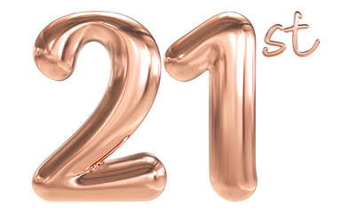 21 st anniversary - pink number anniversary © Chetra168