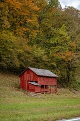 autumn mountain scene