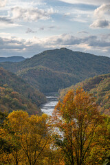 autumn mountain scene