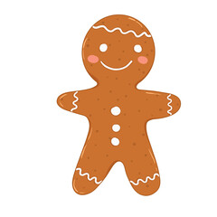 gingerbread man isolated