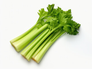 Celery Studio Shot Isolated on Clear Background, Food Photography, Generative AI