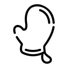 glove Line Icon