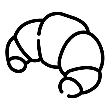 recommend clip art: croissant Line Icon