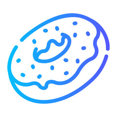donut Line Gradient Icon
