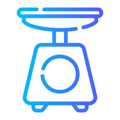 kitchen scales Line Gradient Icon