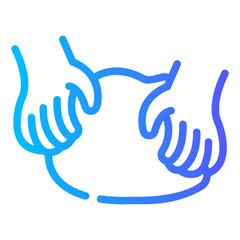 dough Line Gradient Icon