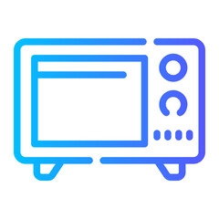 oven Line Gradient Icon
