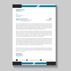 professional Modern and business letterhead design 