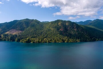 Lake Cushman and the Olympic Mountains