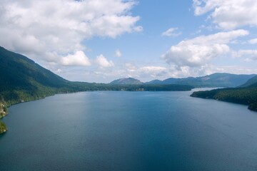 Lake Cushman and the Olympic Mountains