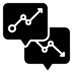 Negotiation icon, glyph icon style