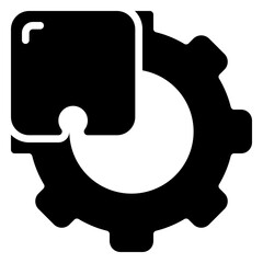 Teamwork icon, glyph icon style