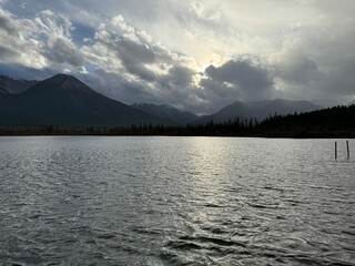 Vermillion ponds near Banff in Alberta
