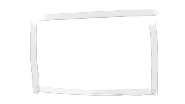 Thick watercolor gray frame for inserting a logo or words into it.