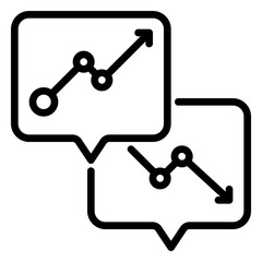 Negotiation icon, line icon style