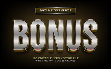 bonus 3d style text effect