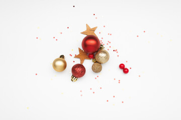 Christmas and New Year background with decorations