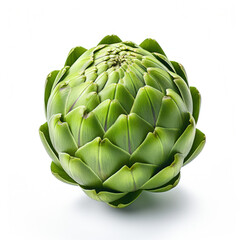 Fototapeta premium Artichoke Studio Shot Isolated on Clear Background, Food Photography, Generative AI