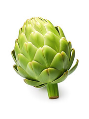 Obraz premium Artichoke Studio Shot Isolated on Clear Background, Food Photography, Generative AI