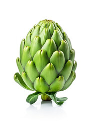 Obraz premium Artichoke Studio Shot Isolated on Clear Background, Food Photography, Generative AI