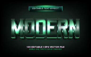 modern 3d style text effect