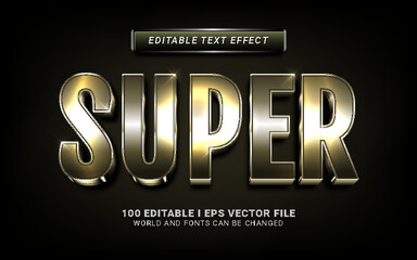 super 3d style text effect