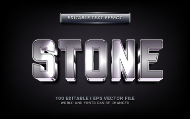 stone 3d style text effect