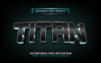 titan 3d text effect